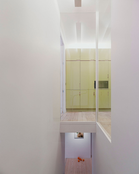 Edwardian townhouse renovation by Studio Octopi features windows in the floors