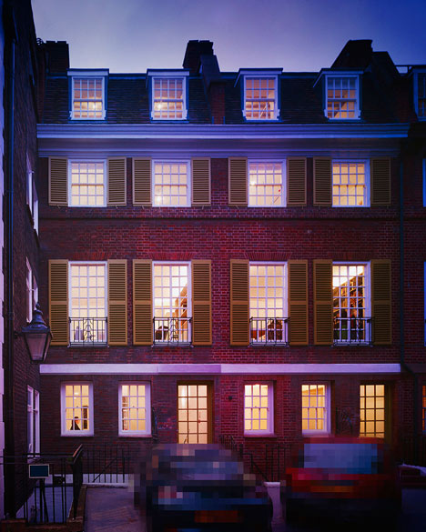 Edwardian townhouse renovation by Studio Octopi features windows in the floors
