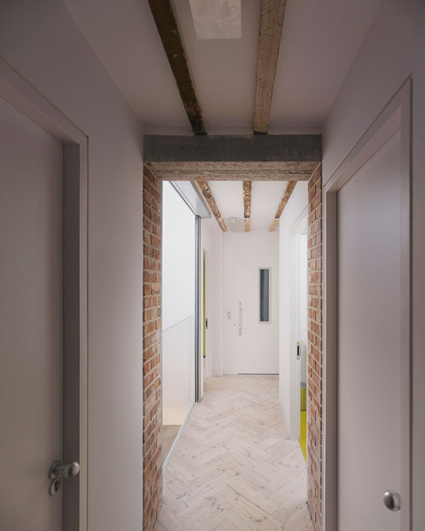 Edwardian townhouse renovation by Studio Octopi features windows in the floors