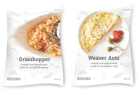 Entomo website design promotes insects as food