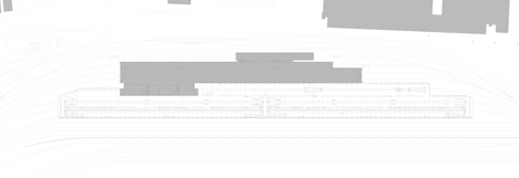 Site plan of Extension of Railway Service Facility in Zurich-Herdern by EM2N Architects