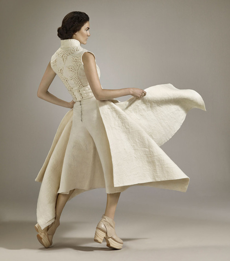 Fashion collection woven from Uruguayan wool by Mercedes Arocena and Lucia Benitez
