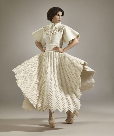 Fashion collection woven from Uruguayan wool by Mercedes Arocena and Lucia Benitez