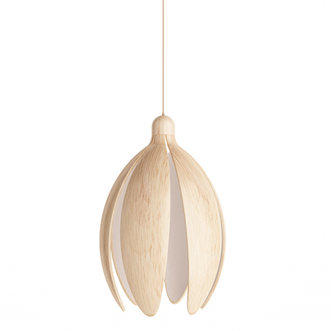 Flower-shaped lamp that blooms at night by Constantin Bolimond