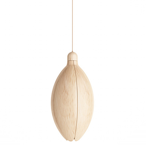 Flower-shaped lamp that blooms at night by Constantin Bolimond