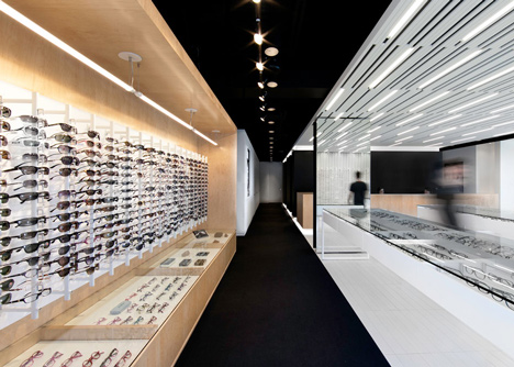 La SHED Architecture separates eye clinic into black and white zones