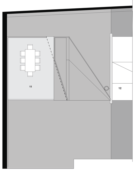 Roof plan of Loft apartment in Melbourne by Adrian Amore