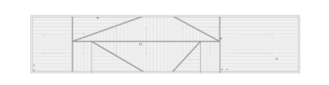 Roof plan of MAPA architects create sheds within sheds for Chilean mountain hideaway