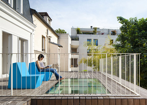 Maison a Vincennes by Atelier Zundel Cristea features glass-walled extension