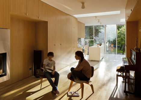 Maison a Vincennes by Atelier Zundel Cristea features glass-walled extension