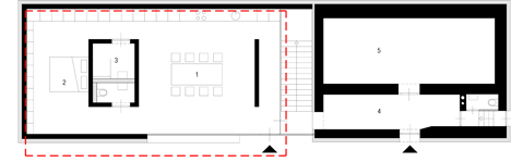 Basement plan of Multi family house in Eichgraben by Franz Architekten