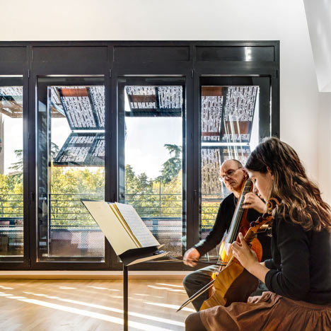 Music conservatory in Paris with cantilevered studios by Basalt Architecture