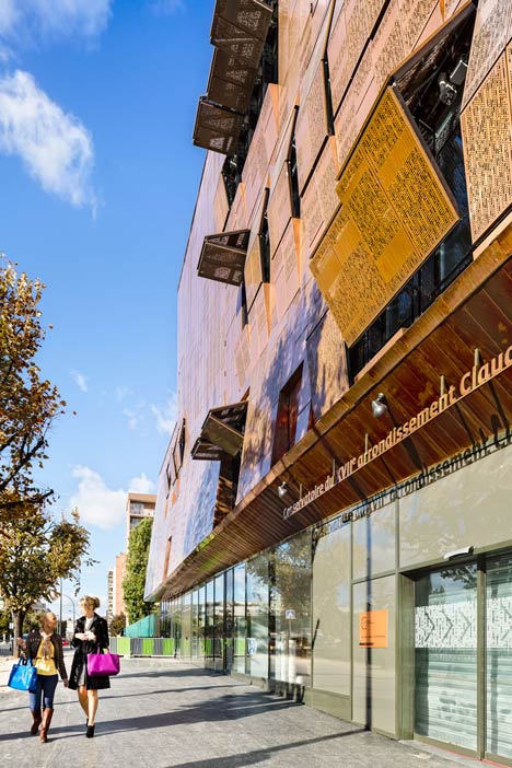 Music conservatory in Paris with cantilevered studios by Basalt Architecture