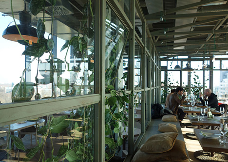 Plants create urban jungle at Berlin hotel by Studio Aisslinger