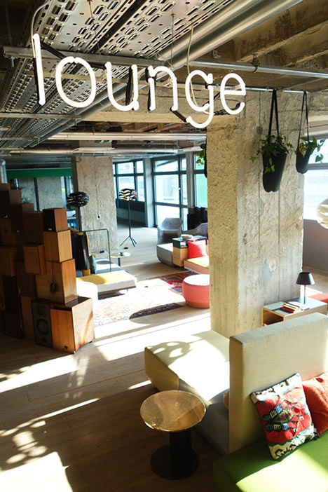 Plants create urban jungle at Berlin hotel by Studio Aisslinger