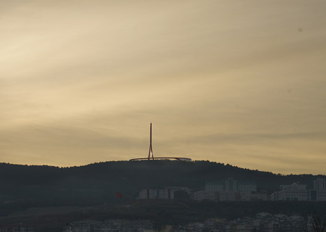 Ribbon-like design wins competition for a broadcast tower and visitor centre in Turkey