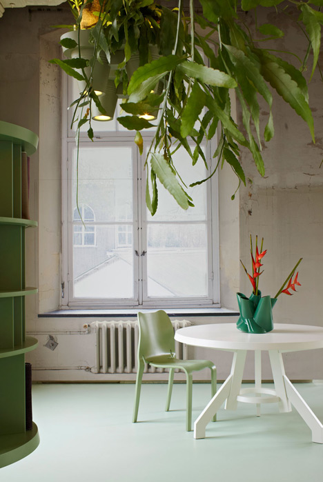 Roderick Vos designs combined plant pots, lighting and power sockets