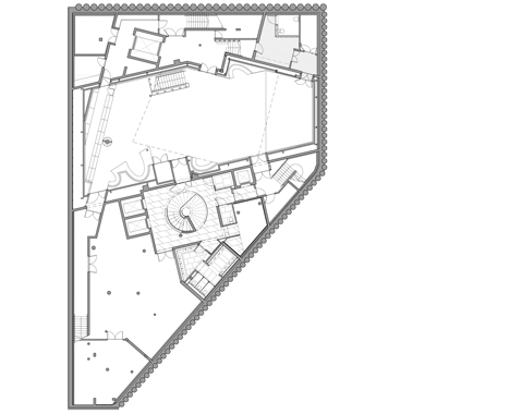 Basement floor plan of Saw Swee Hock Student Centre at London School of Economics