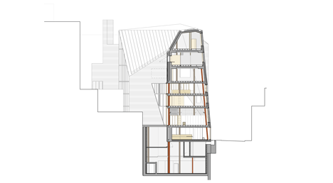 Section two of Saw Swee Hock Student Centre at London School of Economics