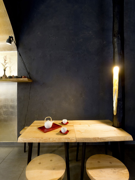 Tea shop in Prague by A1 Architects