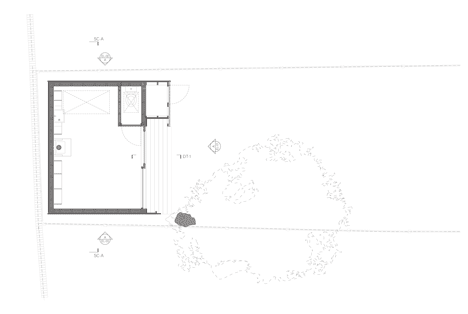 Writer's Shed with a glowing cedar facade by Weston Surman & Deane