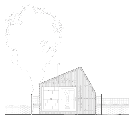 Writer's Shed with a glowing cedar facade by Weston Surman & Deane