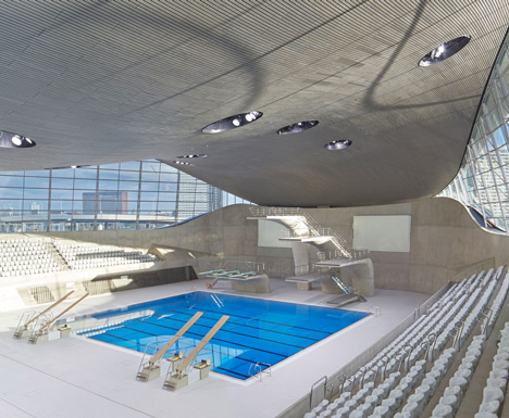 Zaha Hadid's Olympic aquatics centre due to open in its completed form