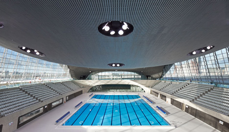 Zaha Hadid's Olympic aquatics centre due to open in its completed form