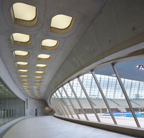 Zaha Hadid's Olympic aquatics centre due to open in its completed form