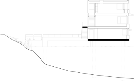 Wooden Zielturm Rotsee tower houses judges for Swiss rowing regatta