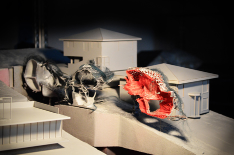 Futuristic family home featuring skeletal staircase by Gonzalo Vaíllo Martínez