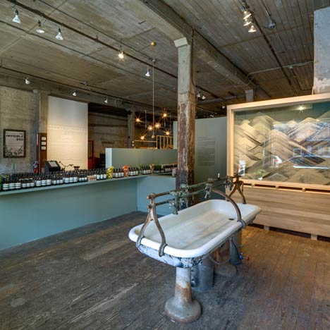 Aesop New York pop up shop installation by Frida Escobedo