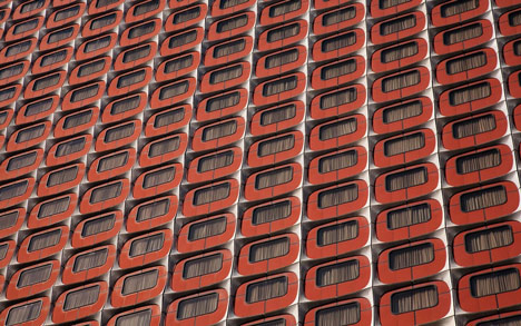 Alexander Jacques transforms architectural facades into abstract patterns