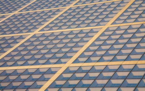 Alexander Jacques transforms architectural facades into abstract patterns