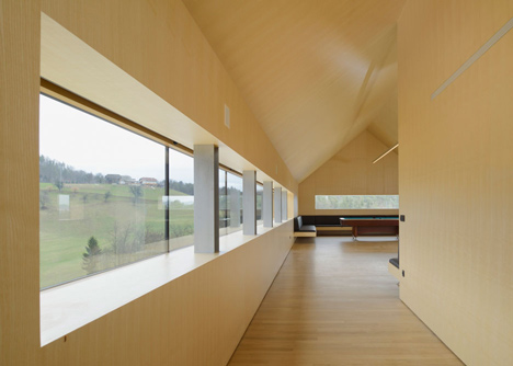 Black Barn by Arhitektura d.o.o. provides panoramic views of the Slovenian countryside