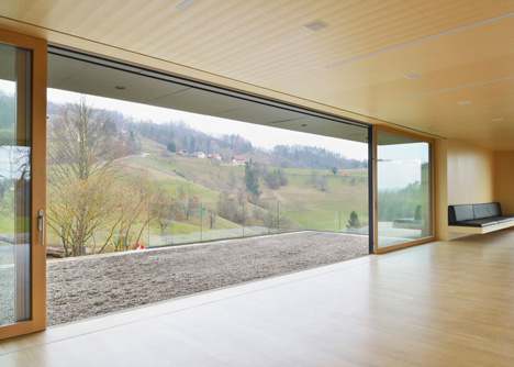 Black Barn by Arhitektura d.o.o. provides panoramic views of the Slovenian countryside