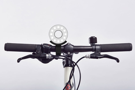 Double O bicycle lights by Paul Cocksedge