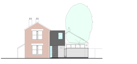 East elevation of From Bake-House to Our House by NRAP Architects