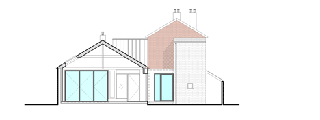 Section through garden of From Bake-House to Our House by NRAP Architects