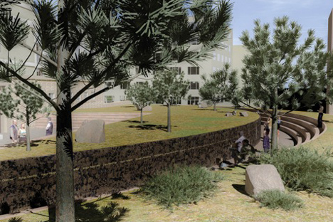 Landscape intervention by Jonas Dahlberg to honour Norwegian terrorist attack victims