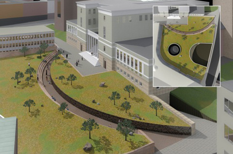 Landscape intervention by Jonas Dahlberg to honour Norwegian terrorist attack victims