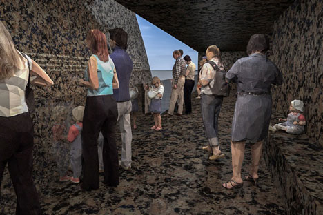 Landscape intervention by Jonas Dahlberg to honour Norwegian terrorist attack victims