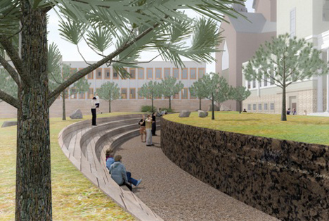 Landscape intervention by Jonas Dahlberg to honour Norwegian terrorist attack victims