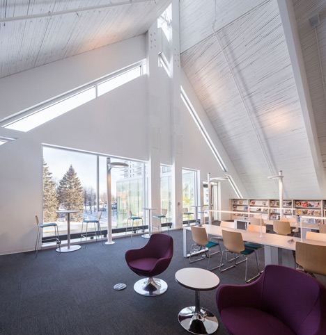 Lofty church in Quebec transformed into a library by Dan Hanganu and Cote Leahy Cardas