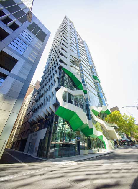 Lyons completes sculptural Melbourne tower for Australian Institute of Architects