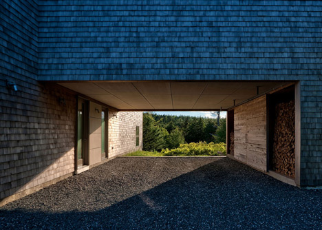 Maine residence by Bruce Norelius Studio reveals ageing with a fading cedar facade