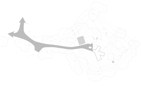 Site plan of Moose Road house by Mork-Ulnes Architects frames the Californian landscape