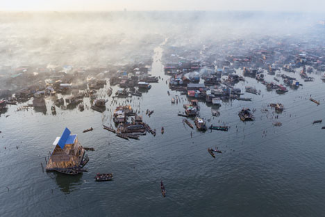 NLE's floating school casts anchor in Lagos Lagoon