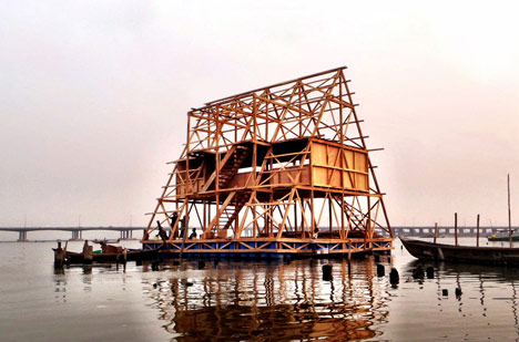 NLE's floating school casts anchor in Lagos Lagoon