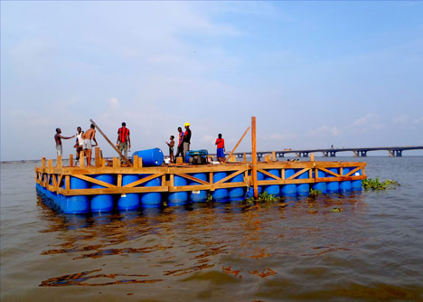NLE's floating school casts anchor in Lagos Lagoon